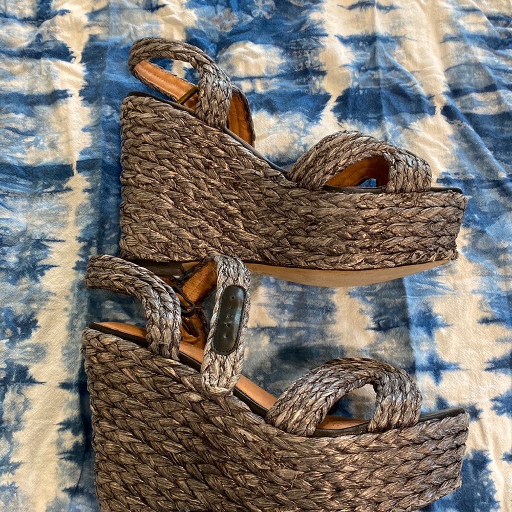 Blue Corso Como Wedge Platform Sandal